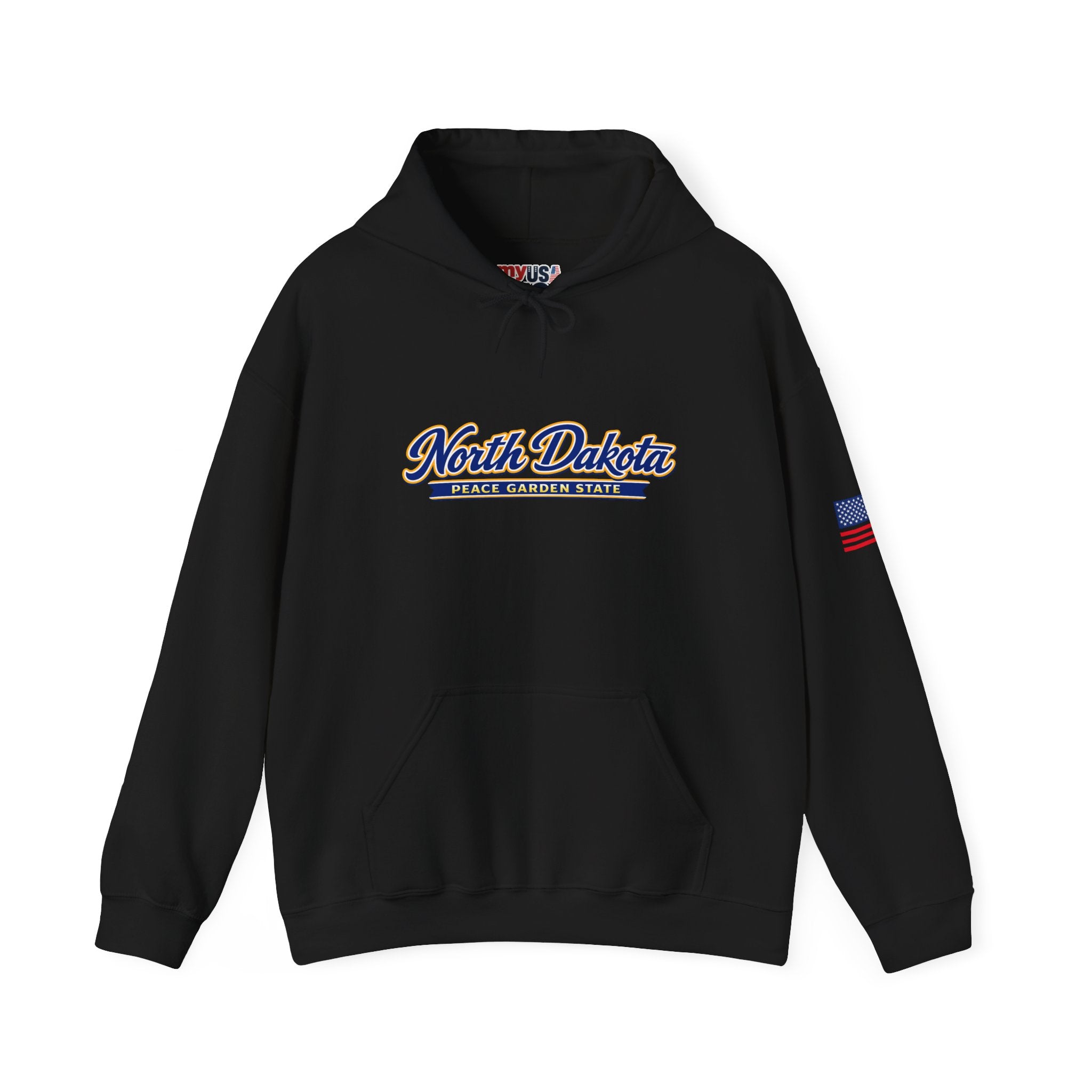 North Dakota Peace Garden State Heavy Blend Hooded Sweatshirt