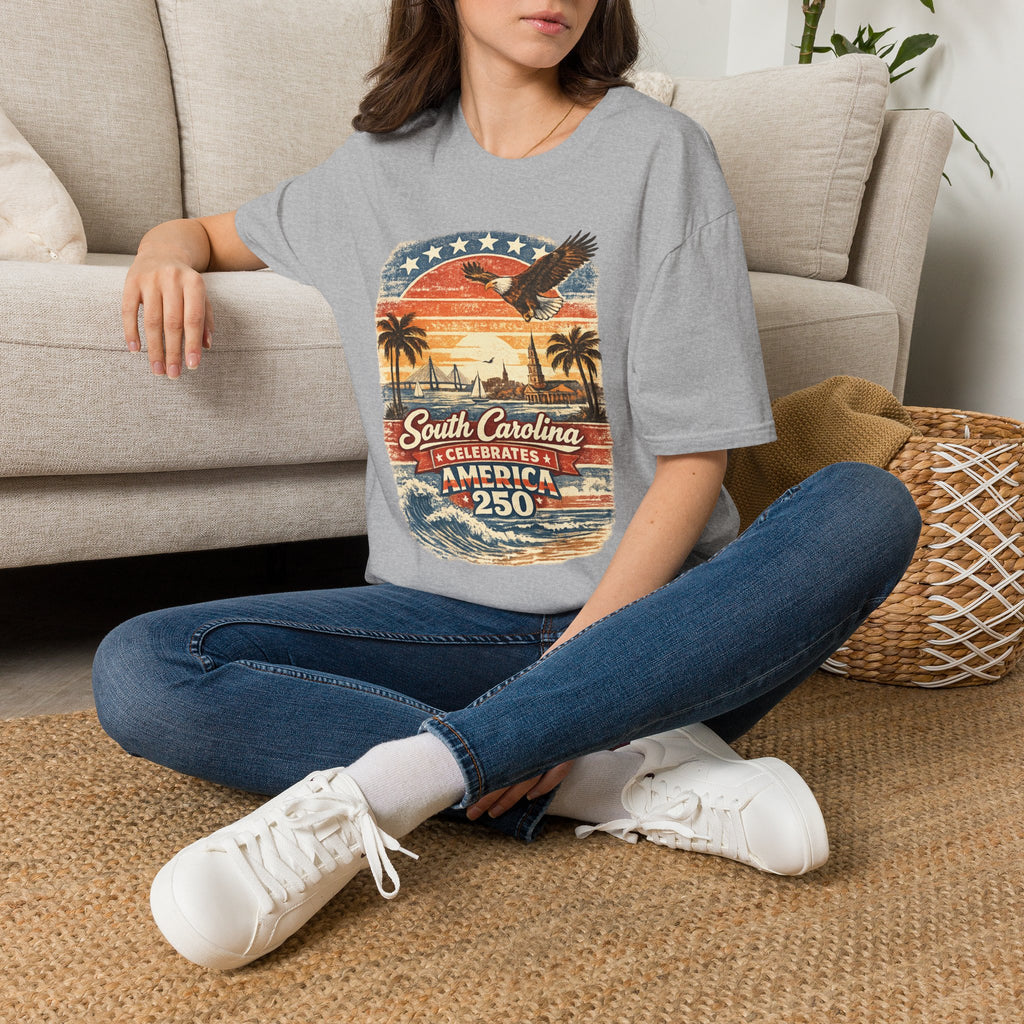 South Carolina Vintage Eagle T-Shirt — America Celebrates 250 Retro Tee