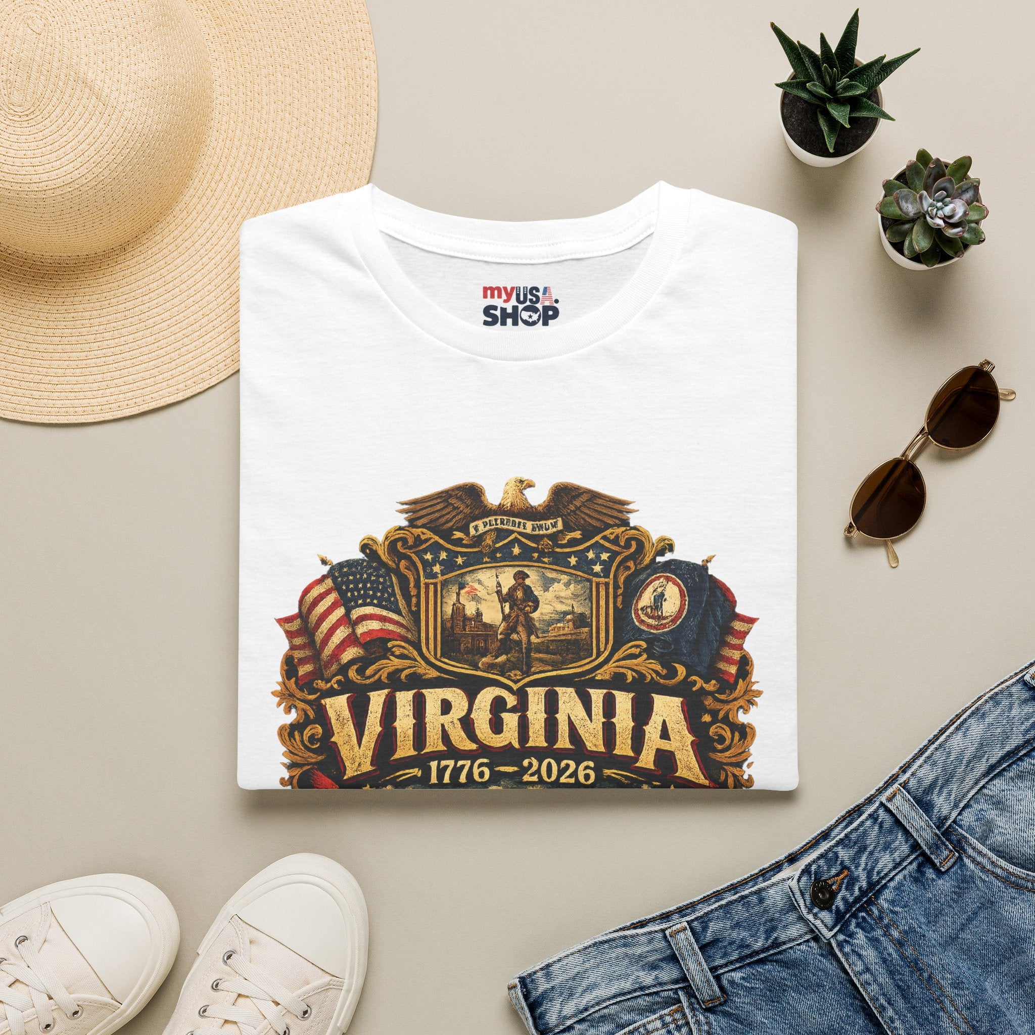 America 250 Co Virginia 250th Anniversary T-Shirt - Commemorative State Pride Tee