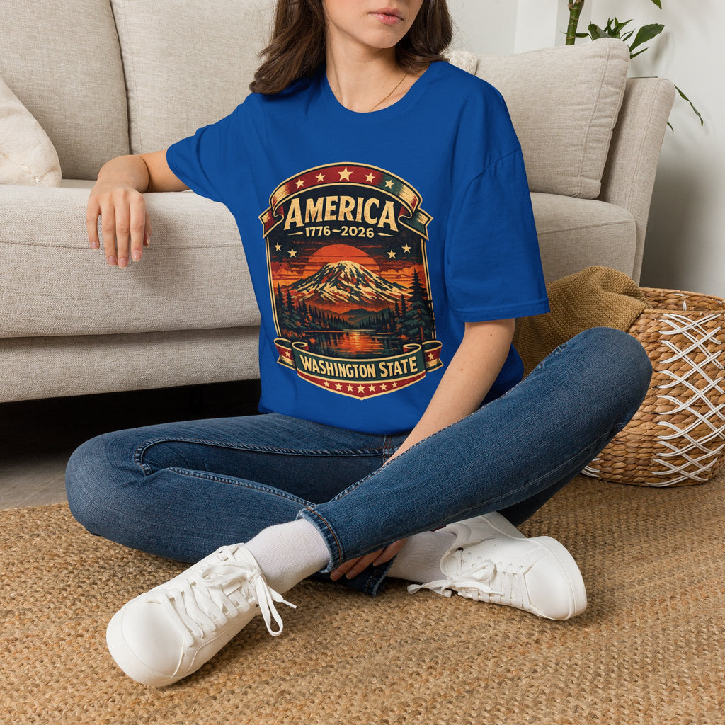 America 250 - Washington State Vintage T-Shirt