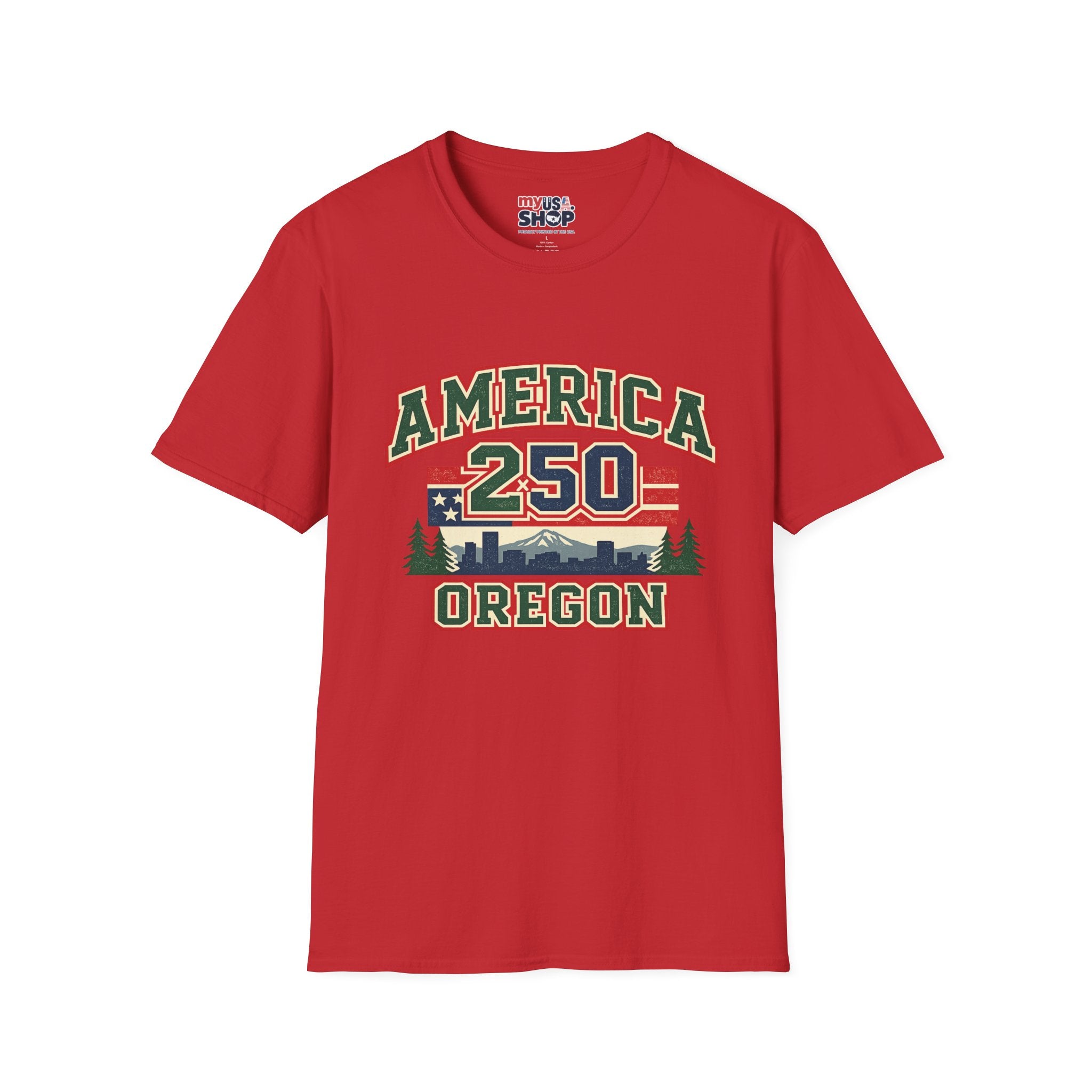 America 250 Shirt — Oregon Retro Collegiate Northwest Graphic Tee