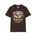 America 250 California Eagle Club T-Shirt — Patriotic Vintage Bald Eagle & Golden Gate Tee