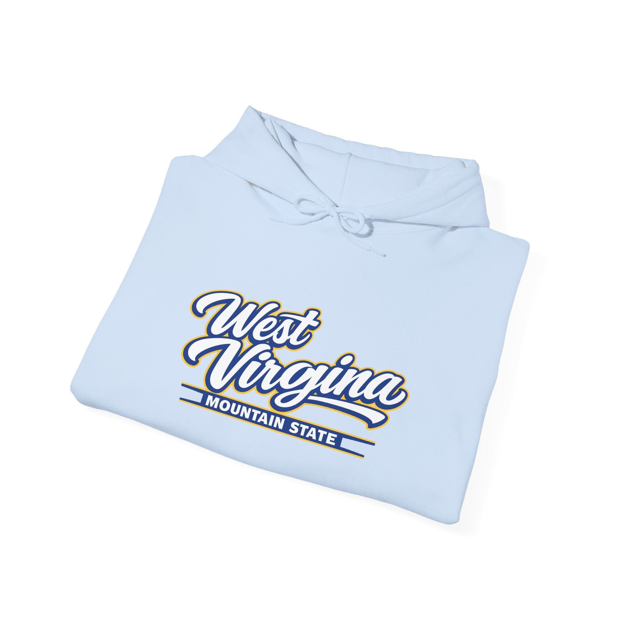 West Virginia Mountain State Heavy Blend Hooded Sweatshirt