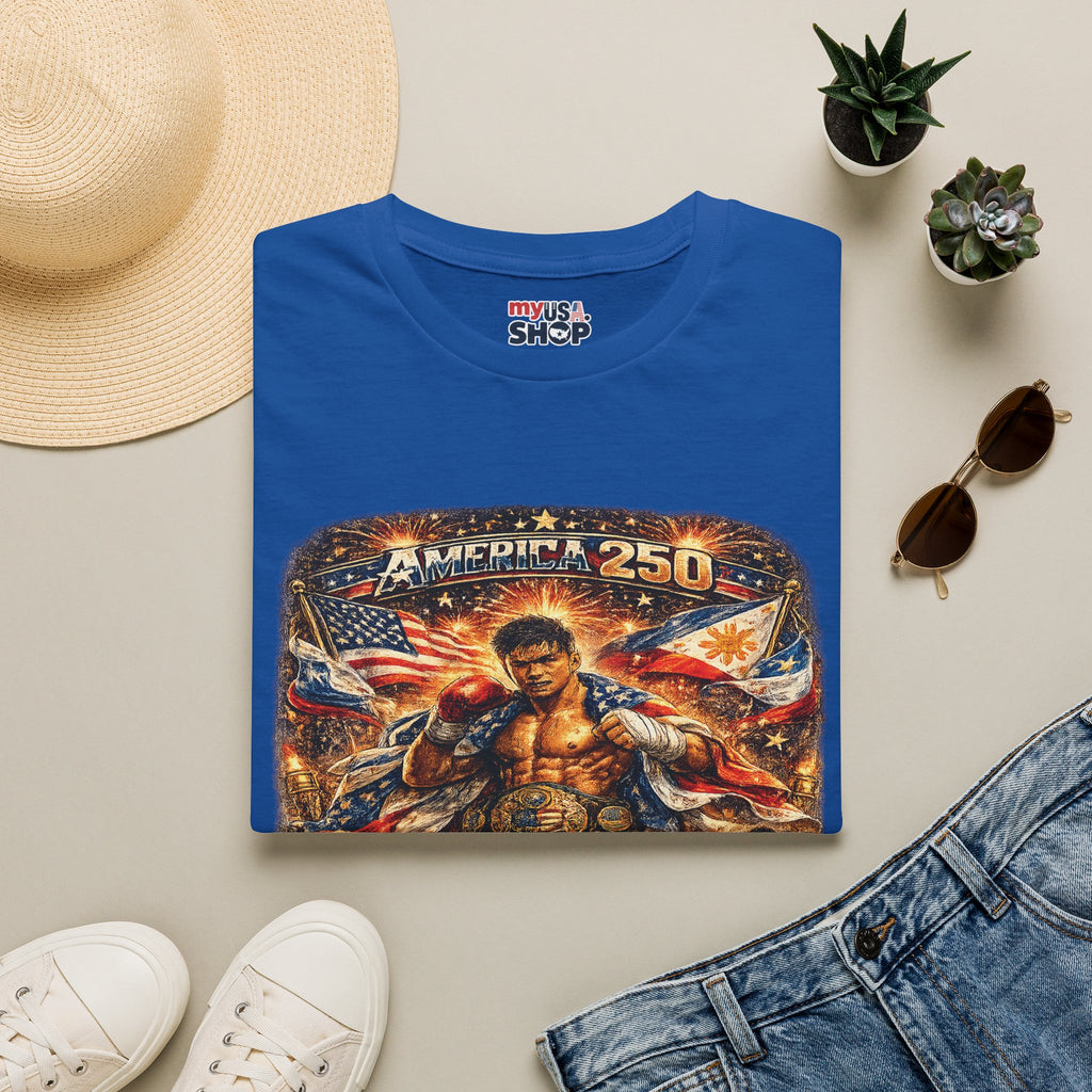 Filipino Pride 'Pinoy Heart' Graphic — America 250 Patriotic Design