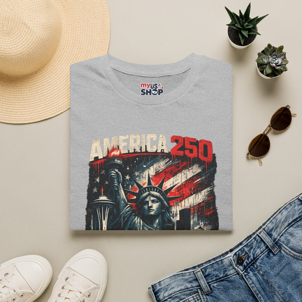 America 250 Statue of Liberty T-Shirt — Washington Strong Patriotic Tee