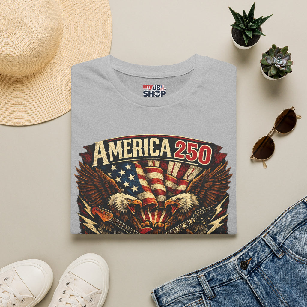 America 250 Tennessee Shirt — Tennessee Strong Patriotic Music Graphic Tee