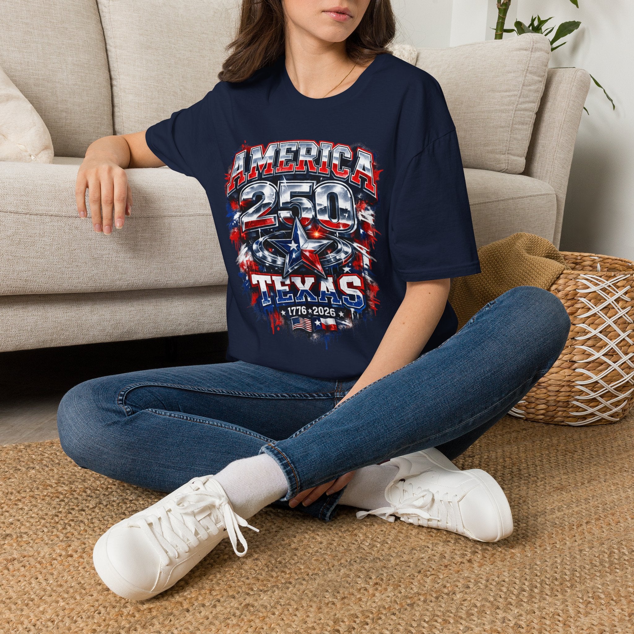 America 250 Texas T-Shirt — Patriotic USA 250th Anniversary Tee