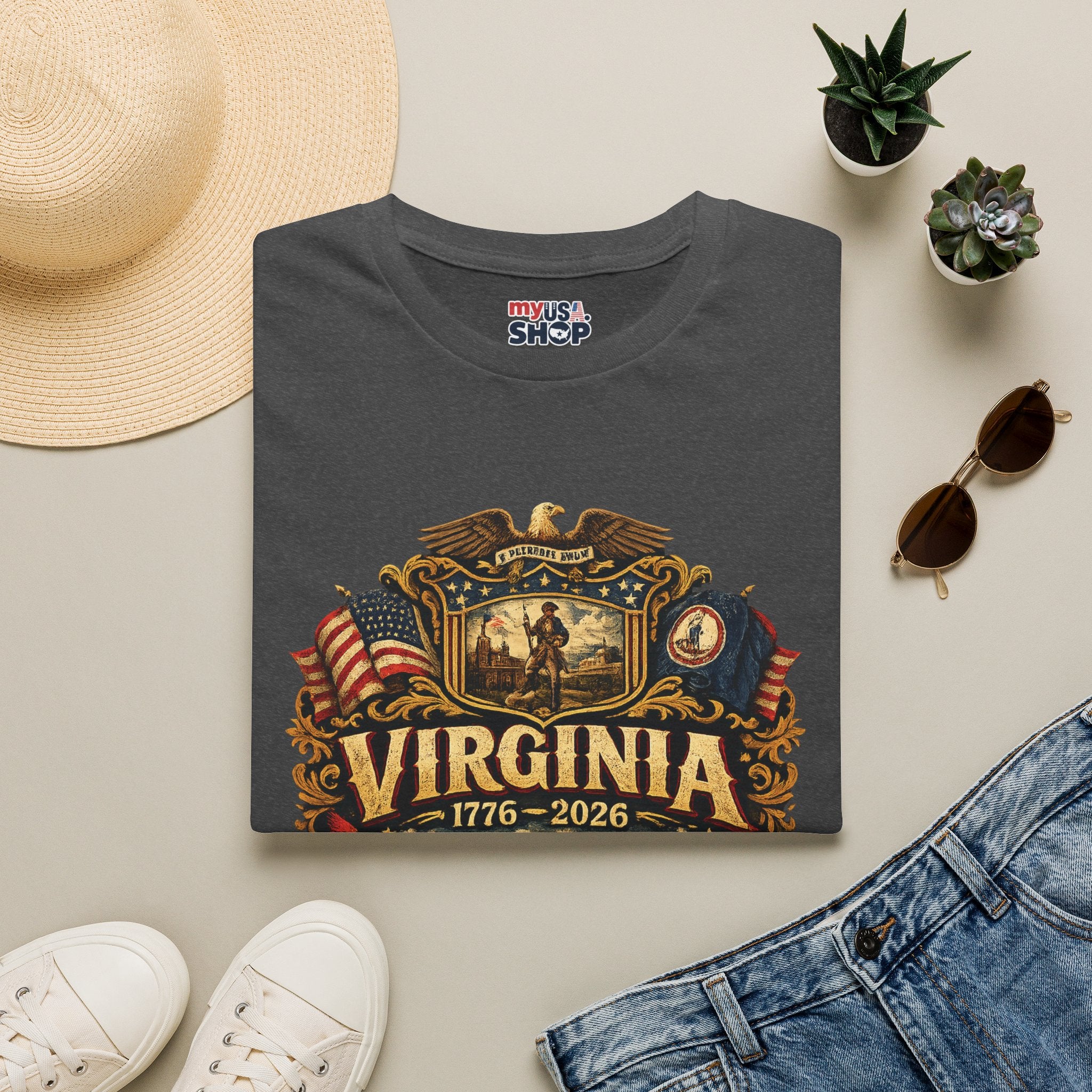 America 250 Co Virginia 250th Anniversary T-Shirt - Commemorative State Pride Tee