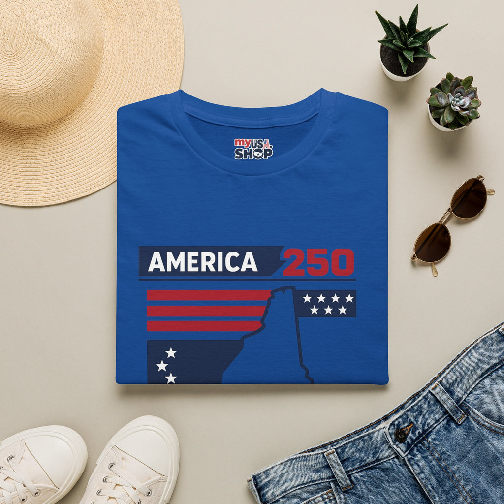 America 250 x New Hampshire Map