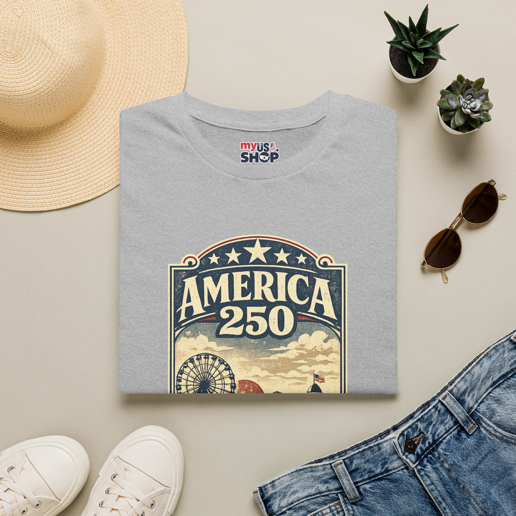 America 250 New Jersey Vintage Patriotic Graphic