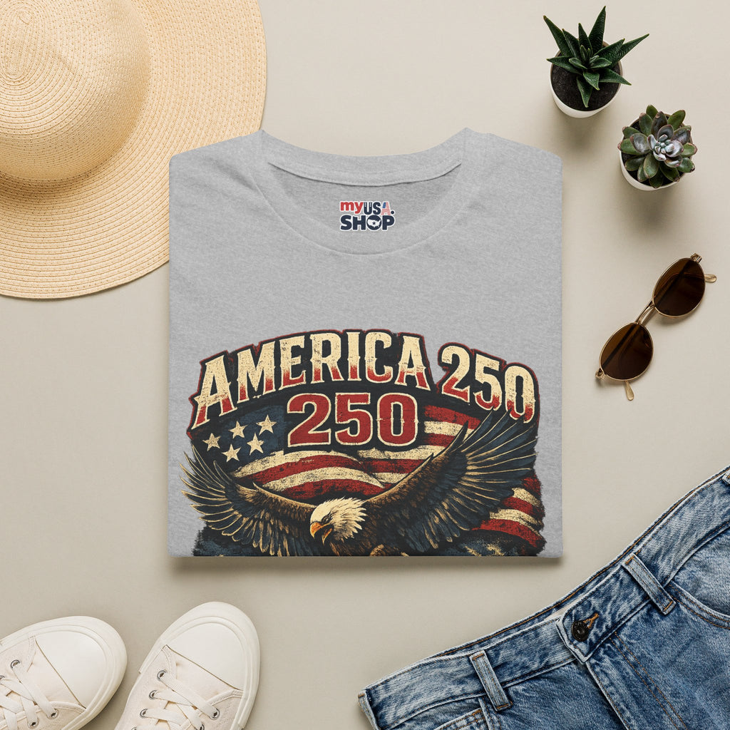 America 250 Eagle T-Shirt — Washington State Patriotic Tee