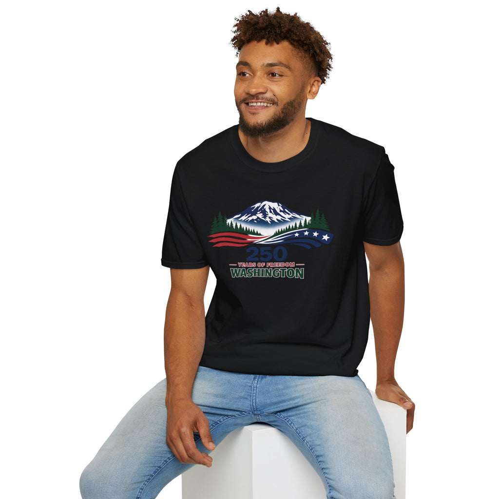 America 250 Washington T-Shirt - Unisex Softstyle T-Shirt