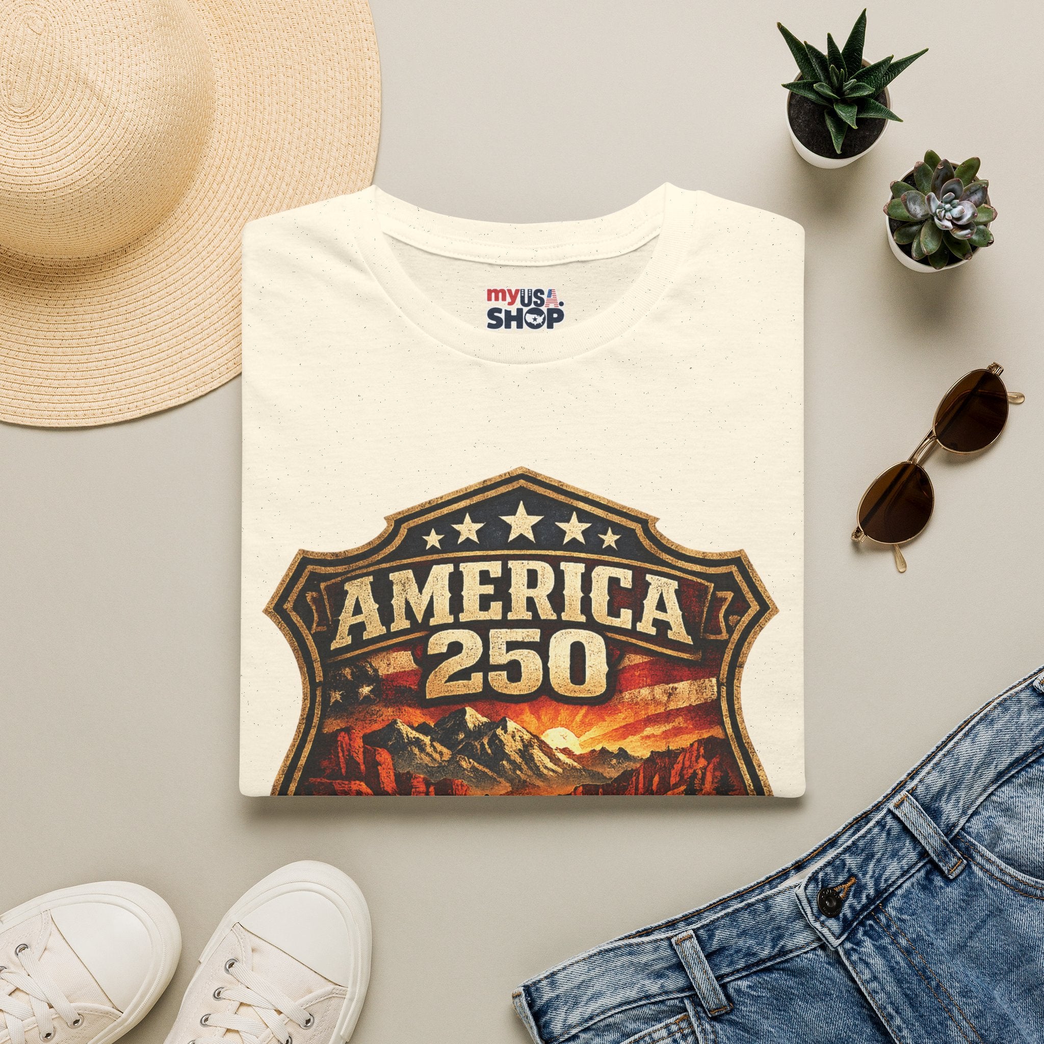 America 250 Utah State Shirt — Vintage Canyon Heritage Tee