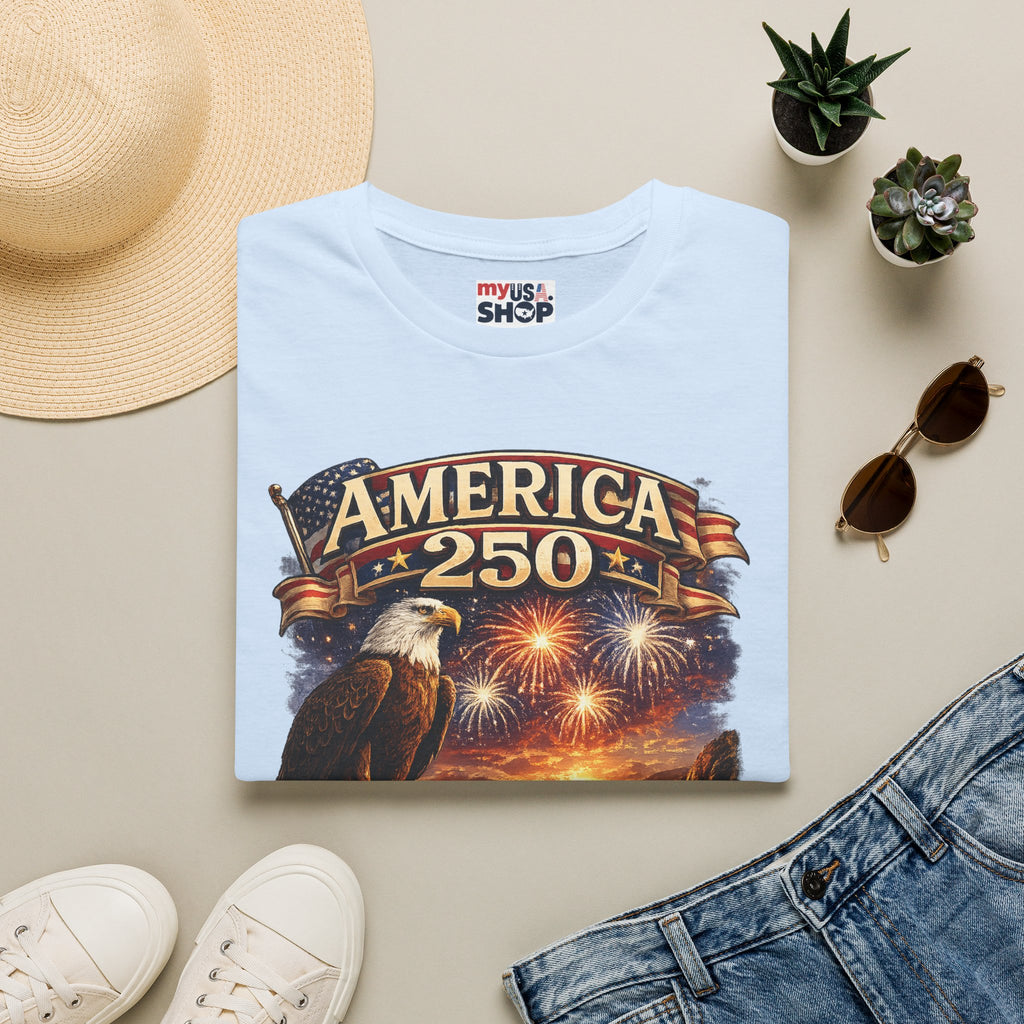 America 250 Eagle Fireworks T-Shirt