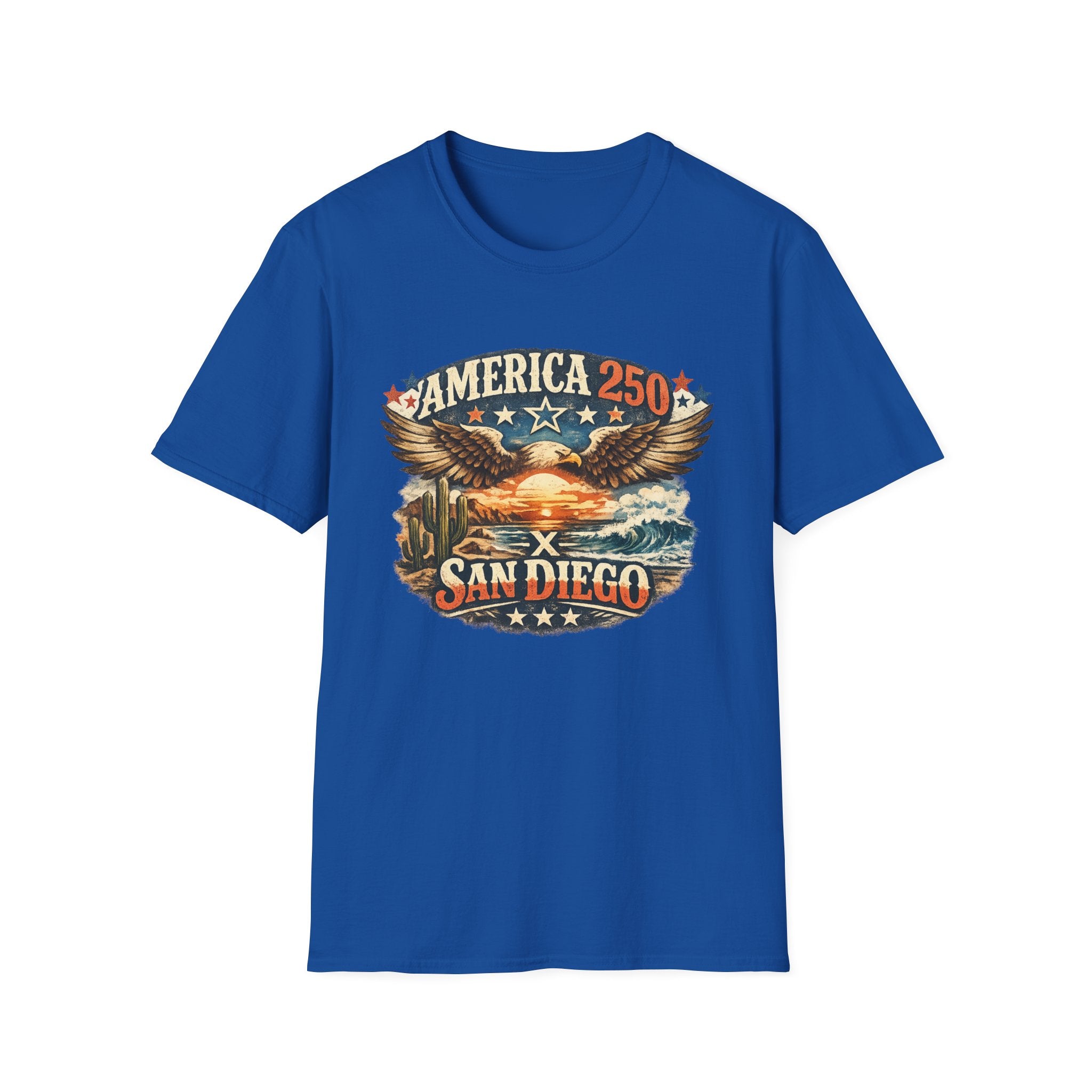America 250 San Diego California Coastal Tee