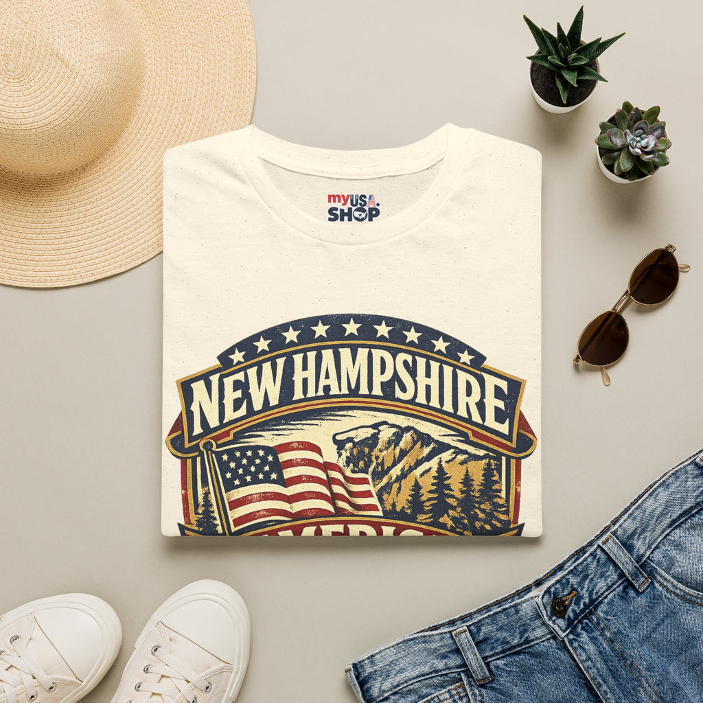 New Hampshire America 250 T-Shirt — 1776–2026 Anniversary State Pride