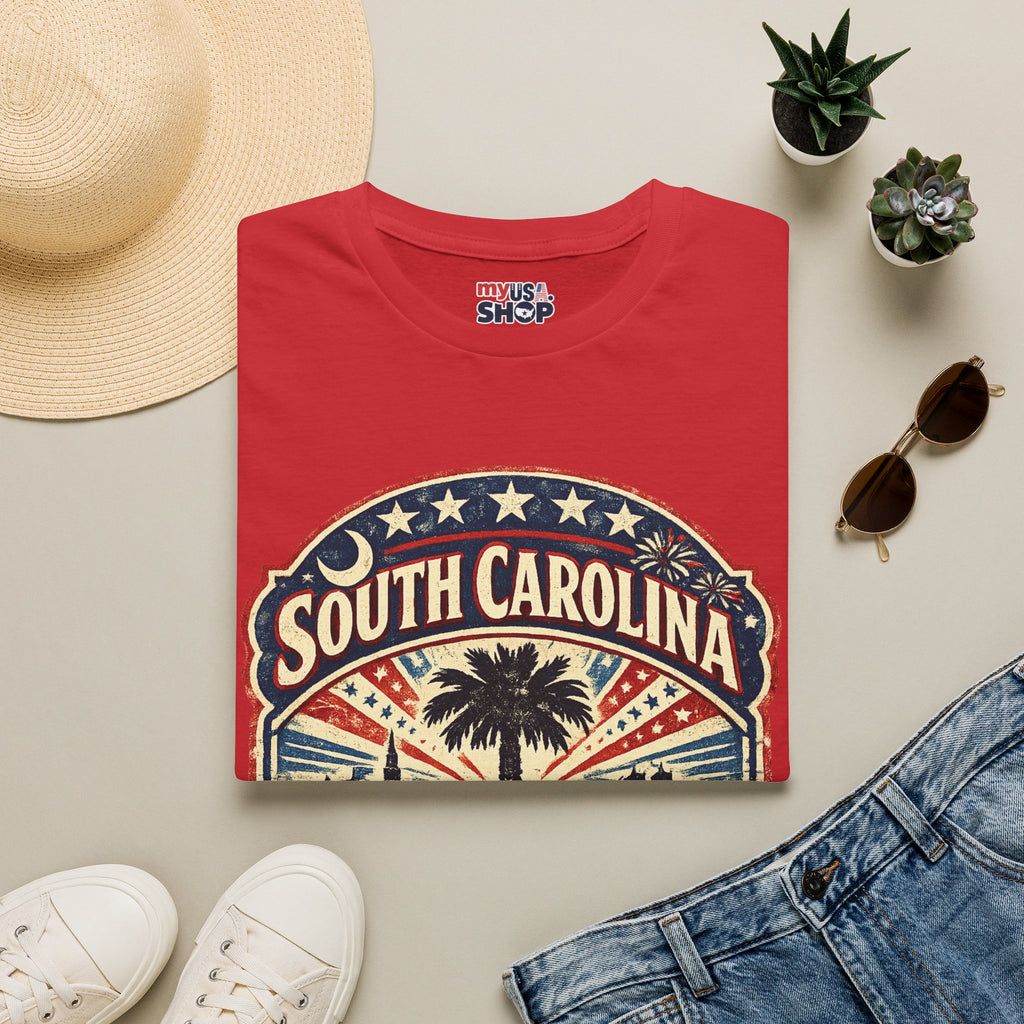 America 250 South Carolina Anniversary T-Shirt — Retro State Pride Tee