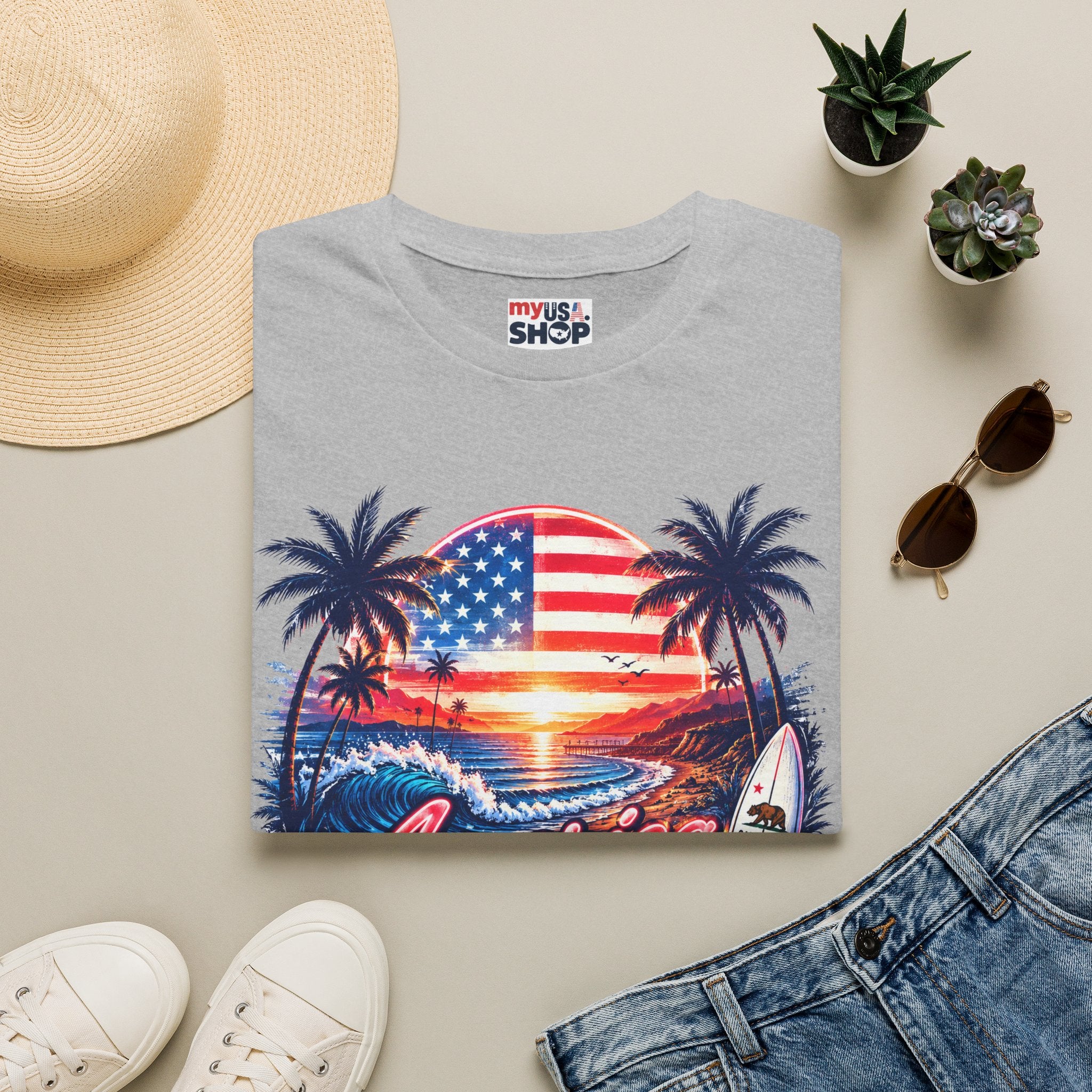 American 250 Sunset Surf T-Shirt