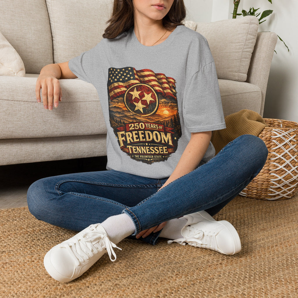America 250 Tennessee T-Shirt — 250 Years of Freedom Patriotic Graphic Tee
