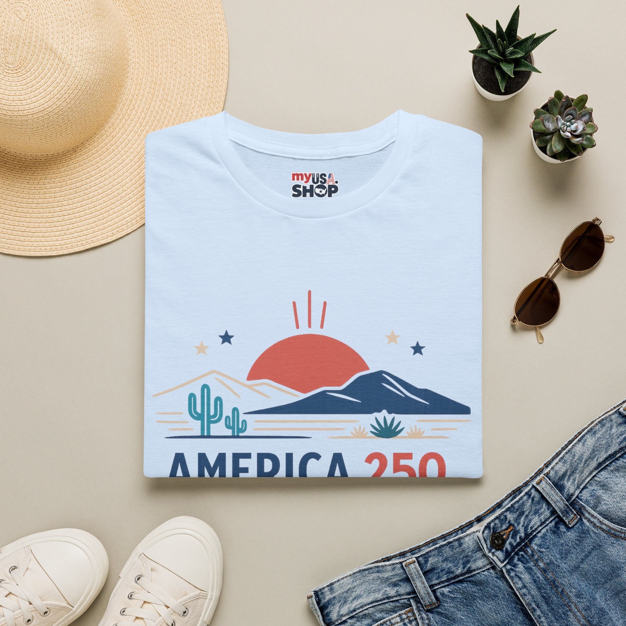 America 250 x New Mexico Desert Sunrise