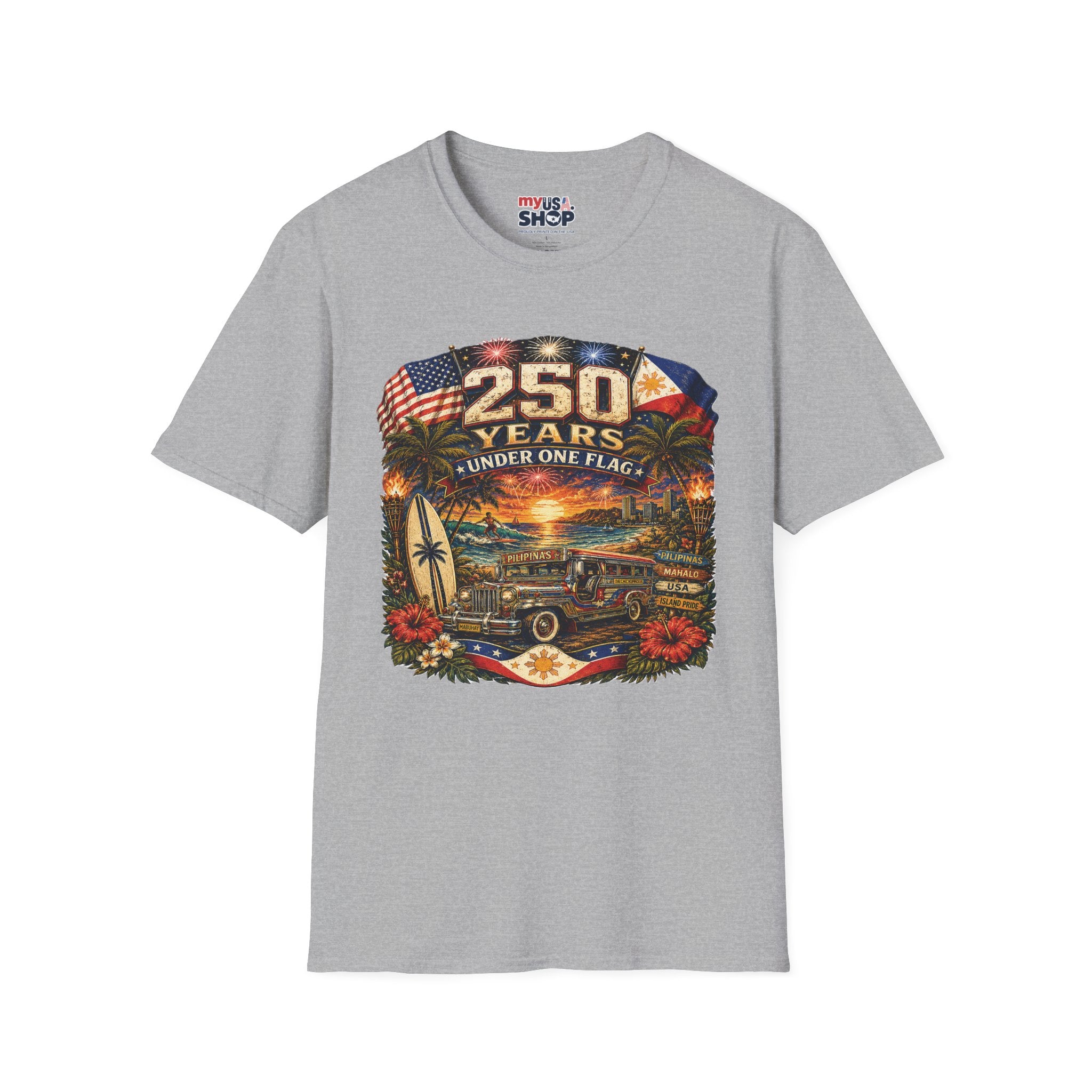 America 250 Years Under One Flag — USA & Philippines Patriotic