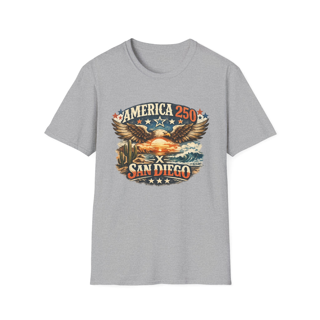 America 250 San Diego California Coastal Tee