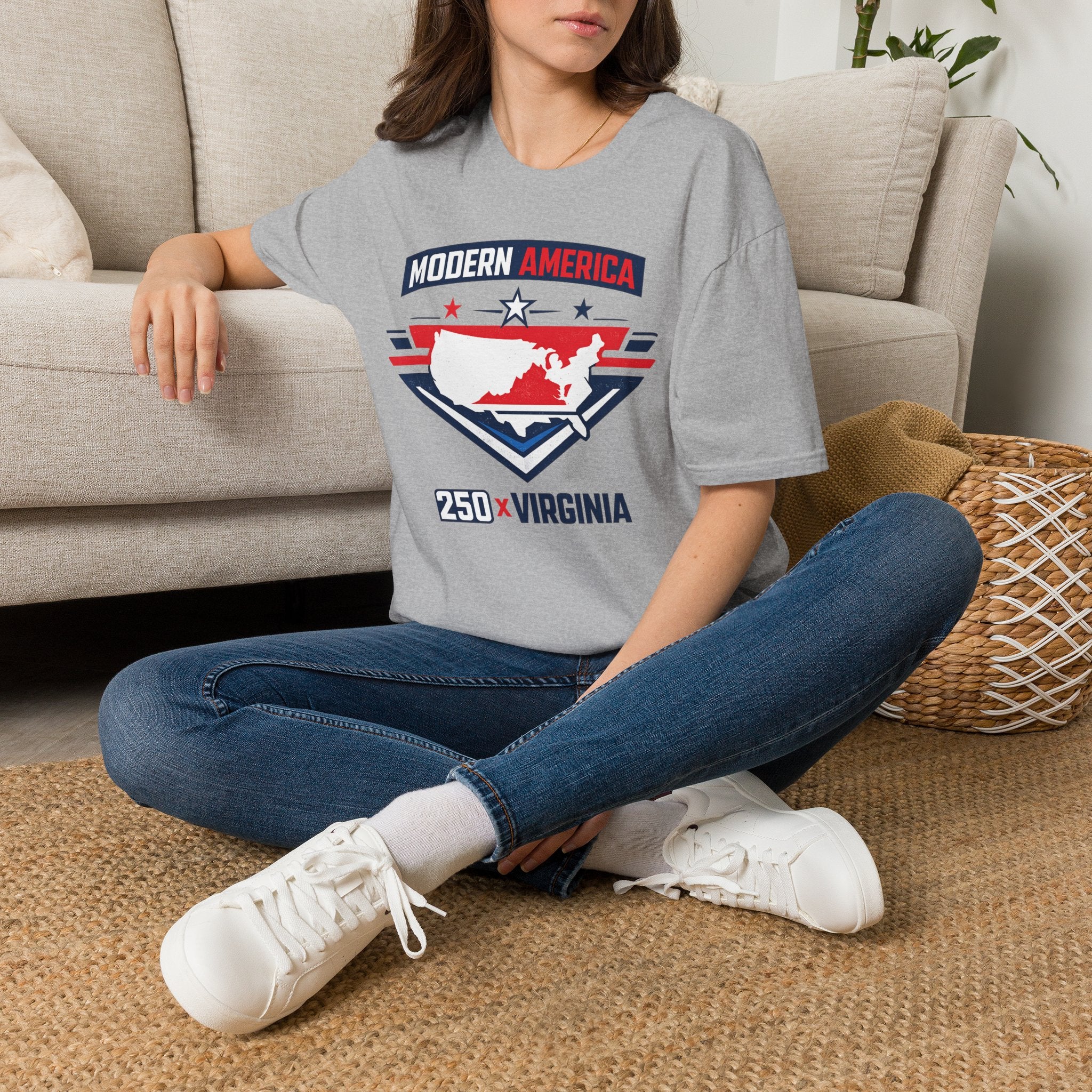 America 250 Virginia T‑Shirt — Patriotic USA State Graphic Tee