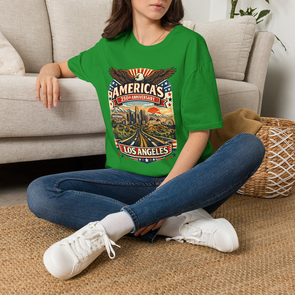 America 250 Patriotic Route to Los Angeles California Tee