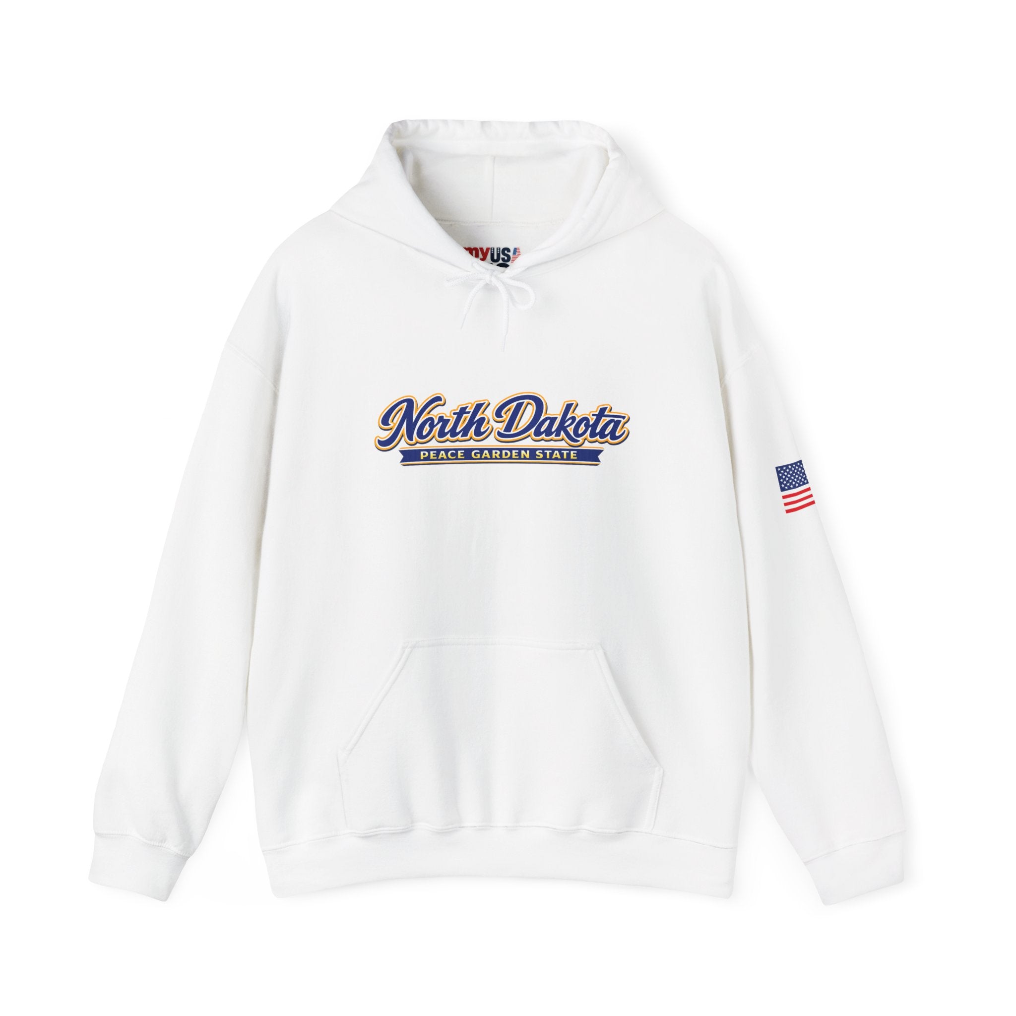 North Dakota Peace Garden State Heavy Blend Hooded Sweatshirt