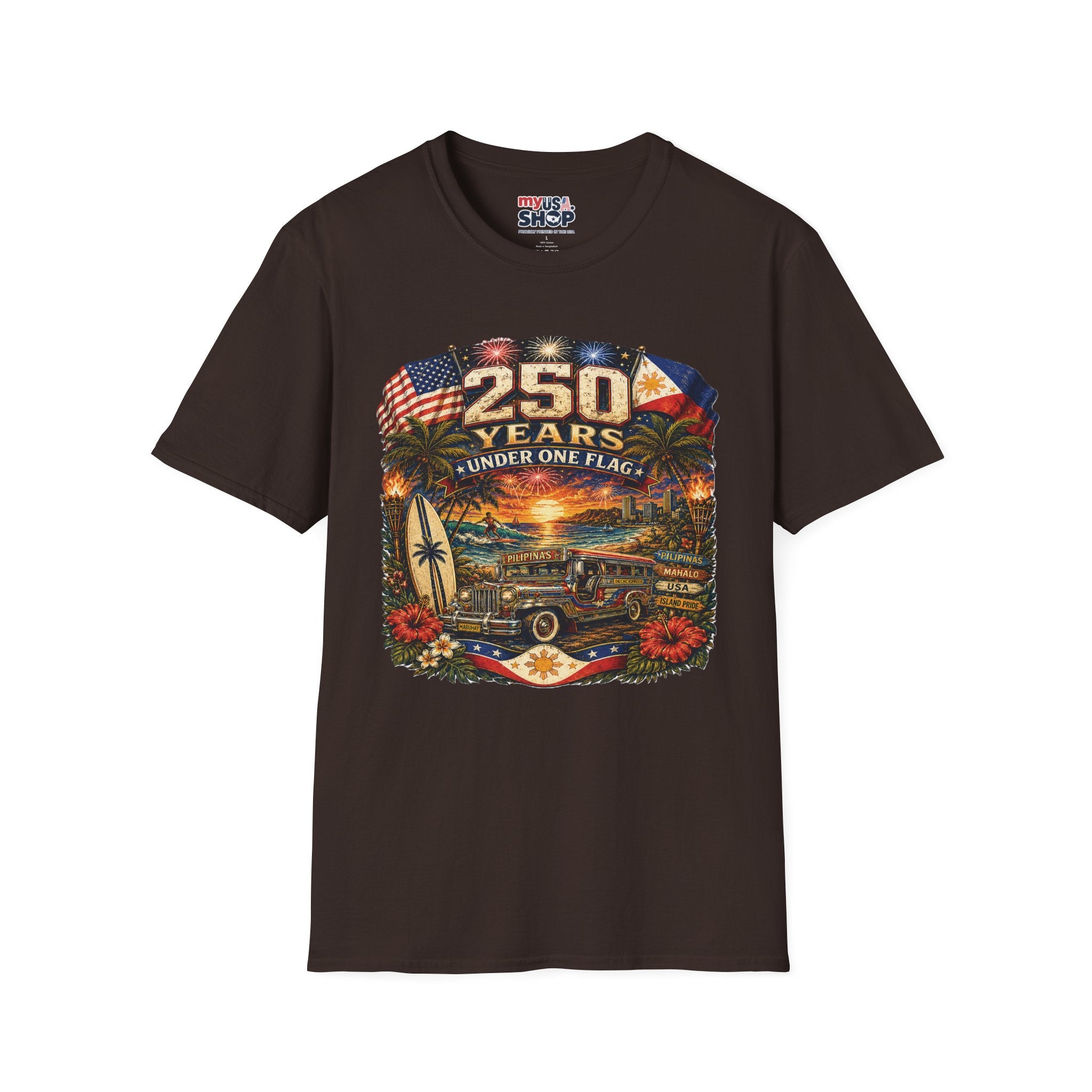 America 250 Years Under One Flag — USA & Philippines Patriotic