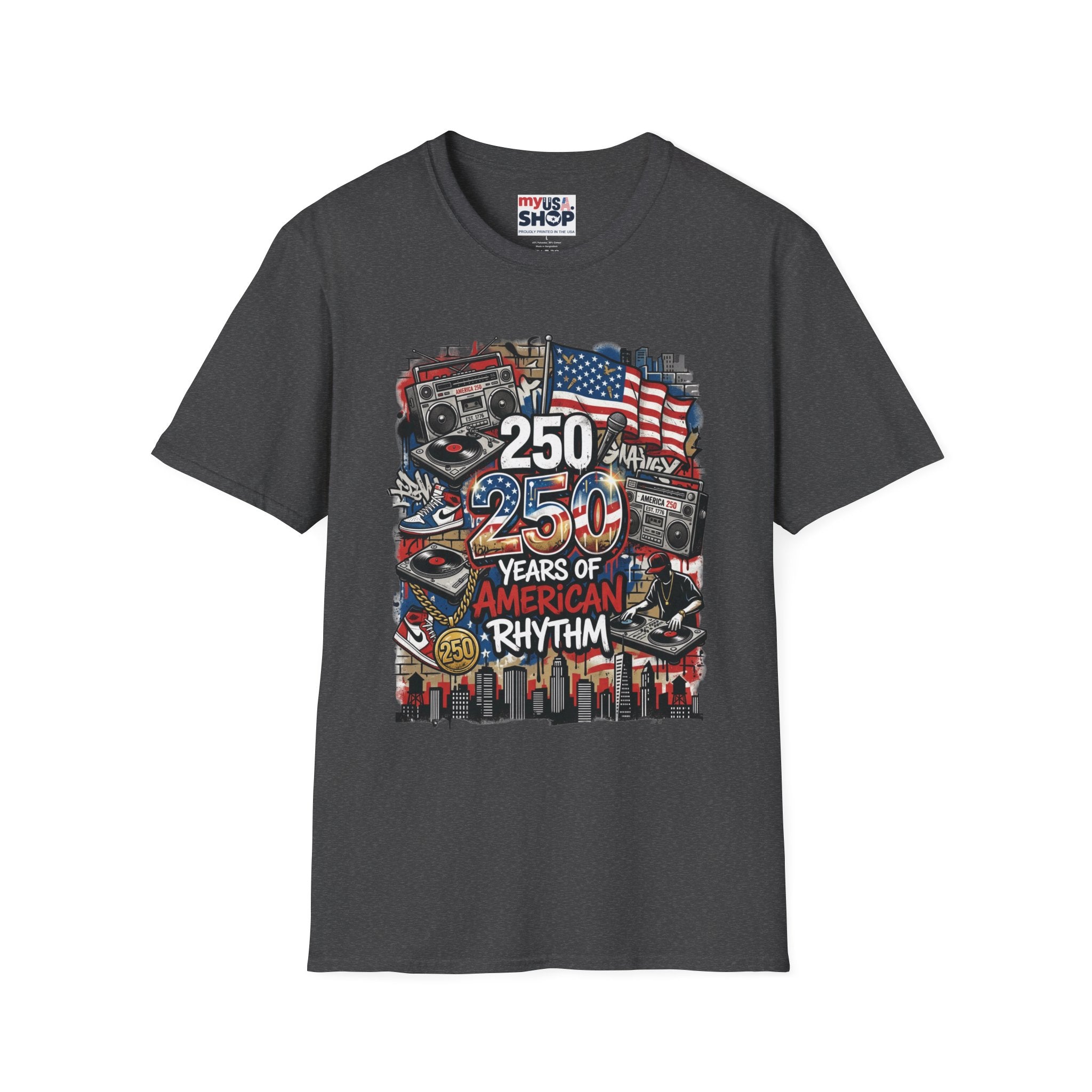 250 Years of American Rhythm T-Shirt America 250 Pop Culture