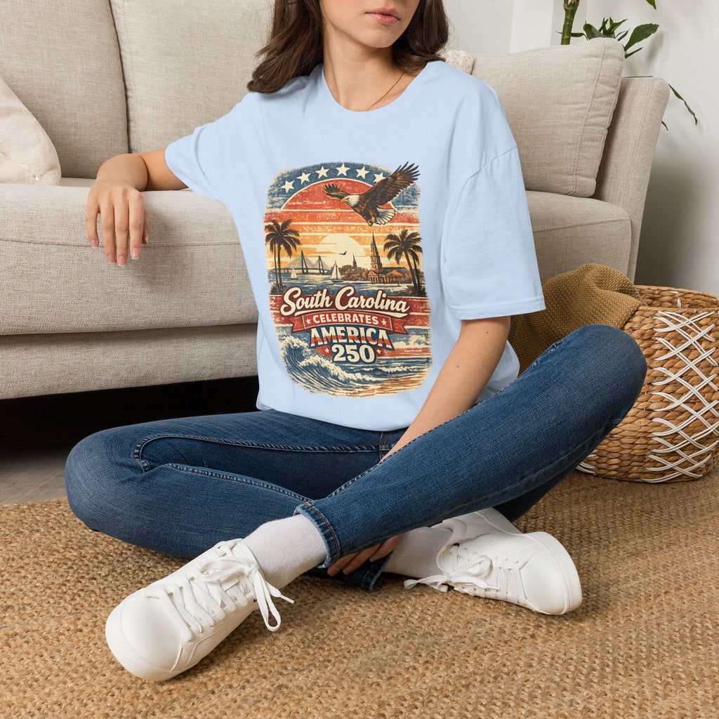 South Carolina Vintage Eagle T-Shirt — America Celebrates 250 Retro Tee
