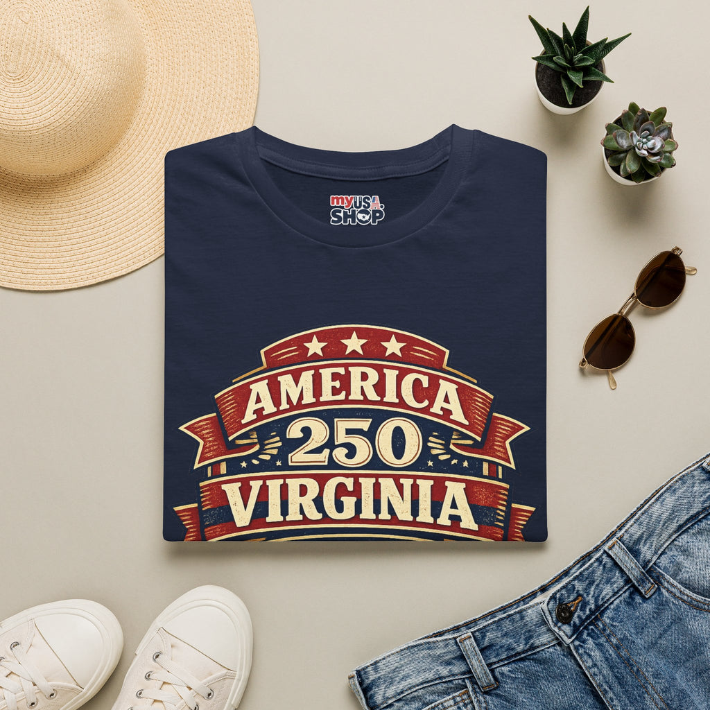 American 250 Virgnia Tee Birthplace of the Nation Design