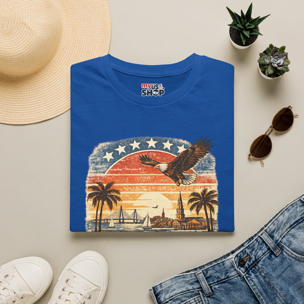South Carolina Vintage Eagle T-Shirt — America Celebrates 250 Retro Tee