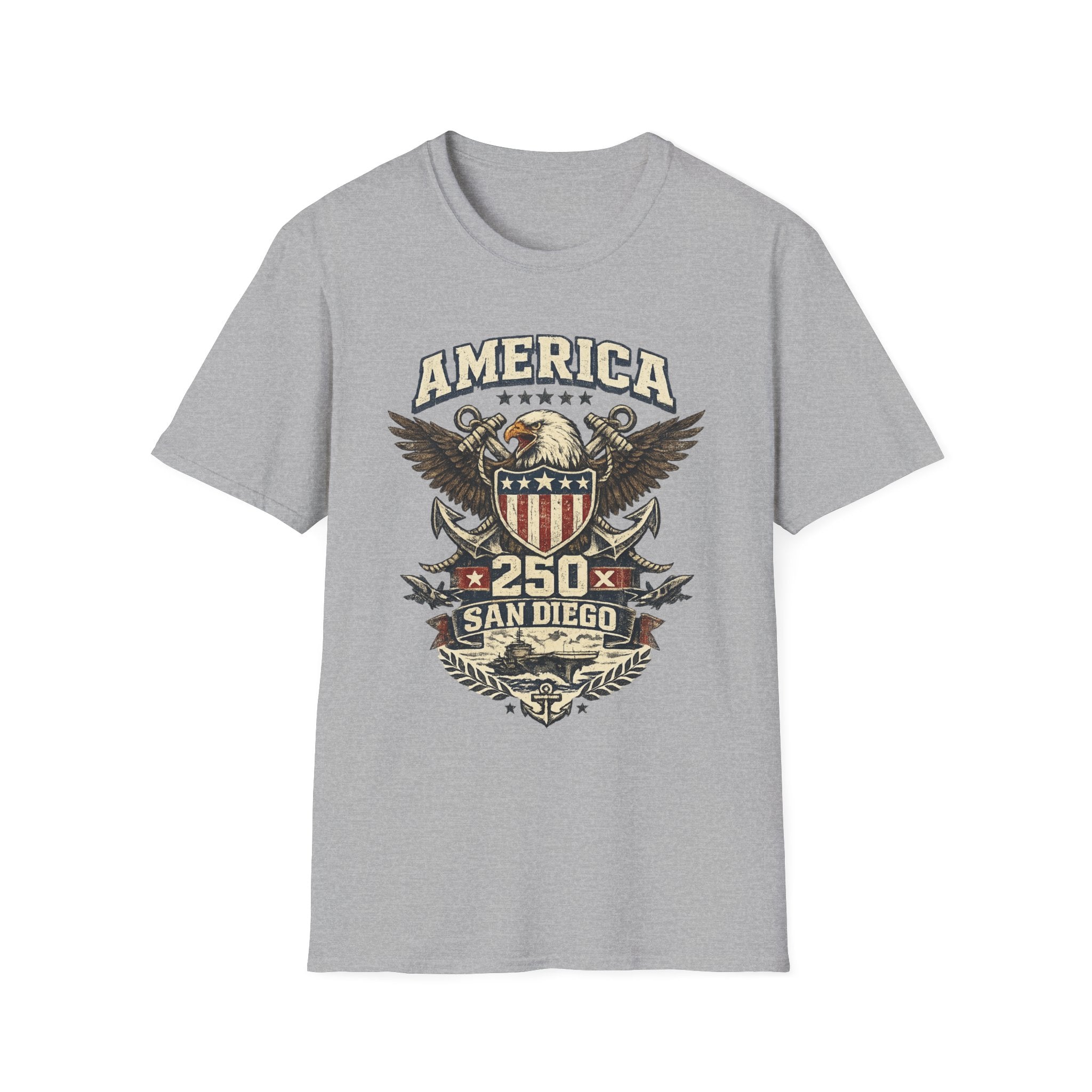 America 250 San Diego California Emblem Tee