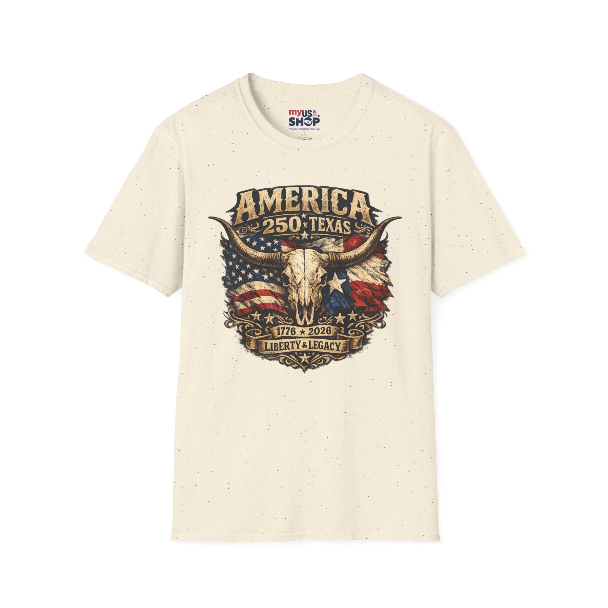 America 250 Texas Shirt — Liberty & Legacy Western Graphic Tee