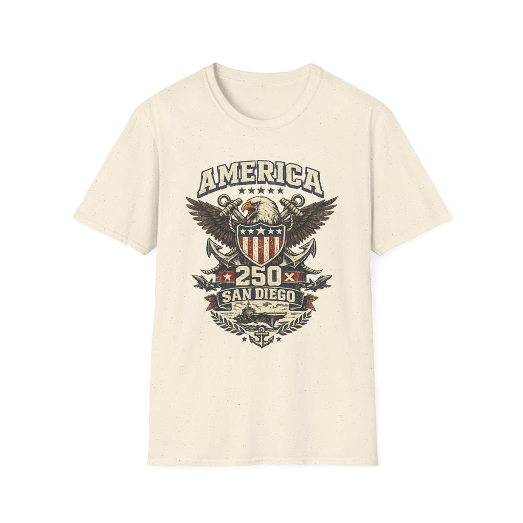 America 250 San Diego California Emblem Tee
