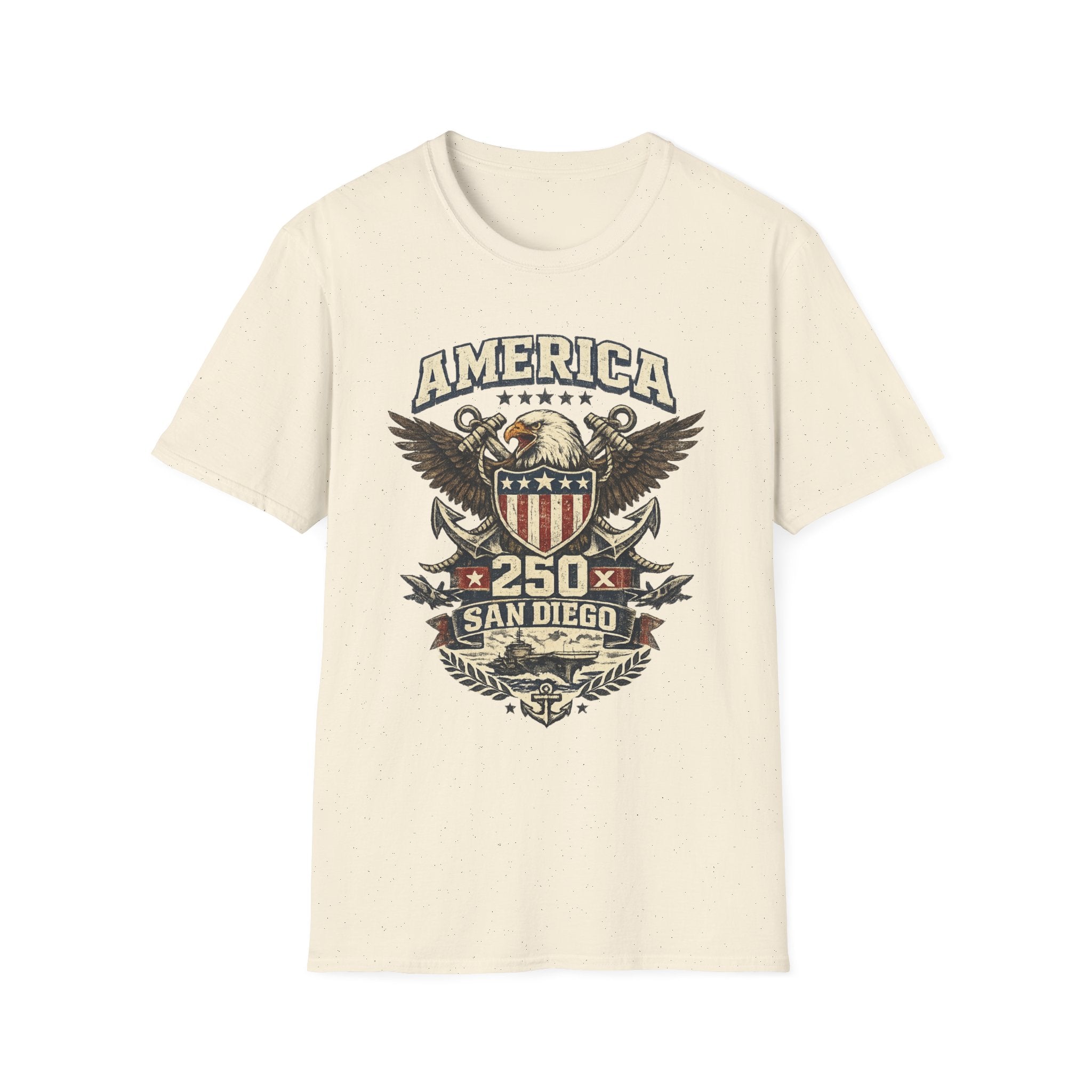 America 250 San Diego California Emblem Tee
