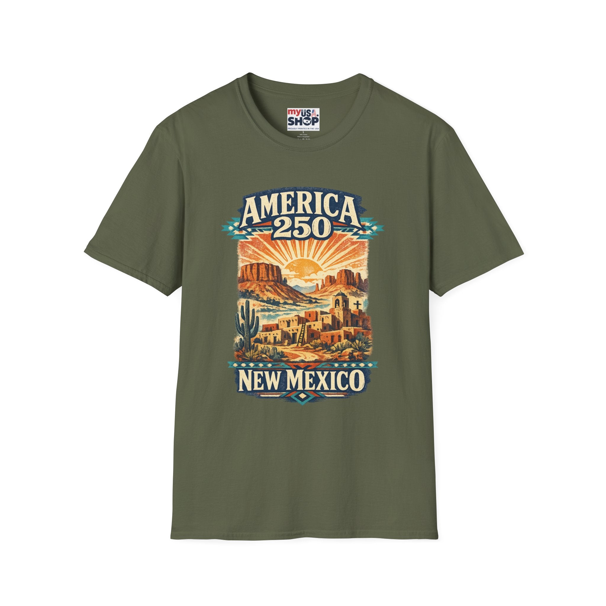 America 250 x New Mexico — Vintage Desert Sunset