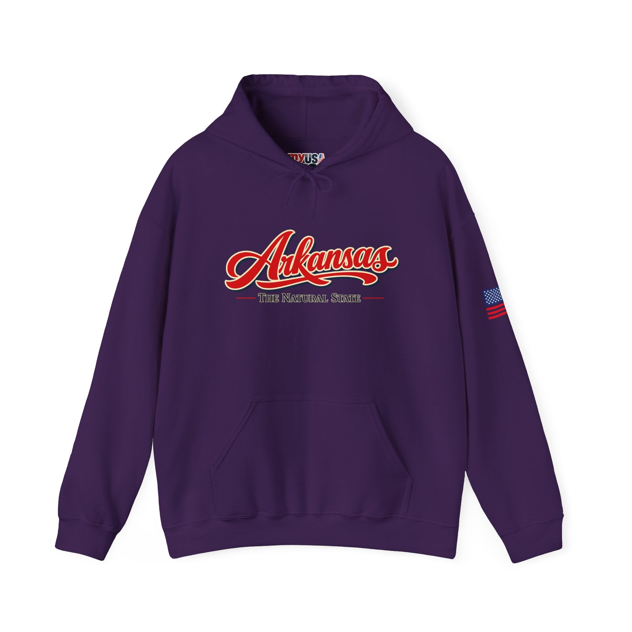 Arkansas The Natural State Heavy Blend Hooded Sweatshirt