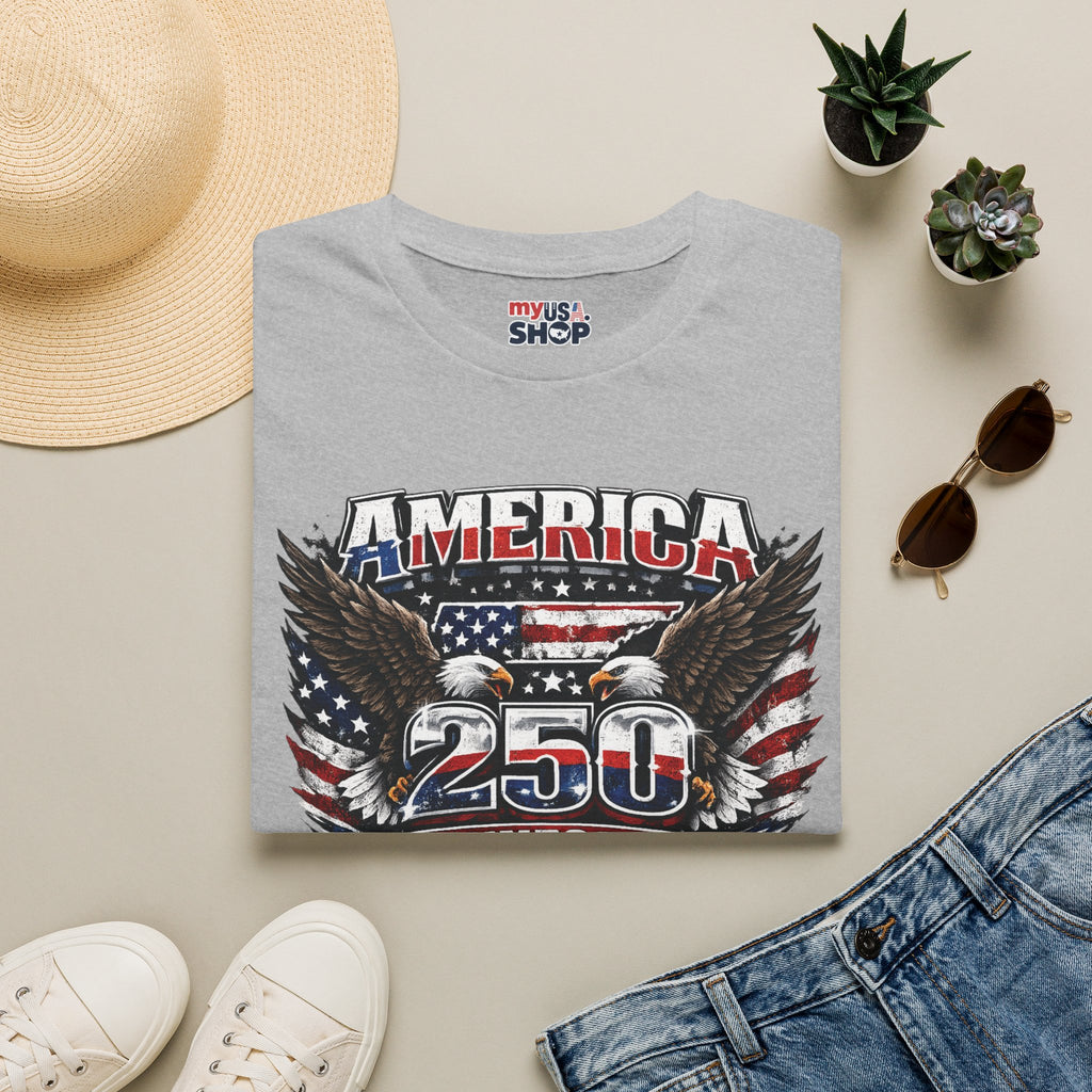America 250 Tennessee T-Shirt — Vintage Patriotic Eagle Graphic Tee