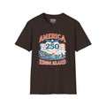 America 250 Rhode Island Shirt — Coastal Fireworks Patriotic Tee