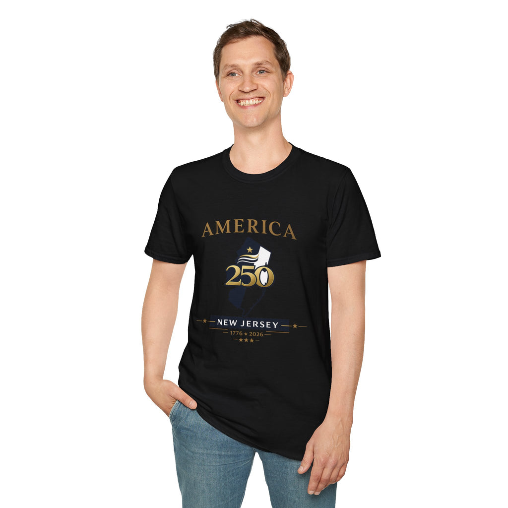 America 250 x New Jersey— Golden Map