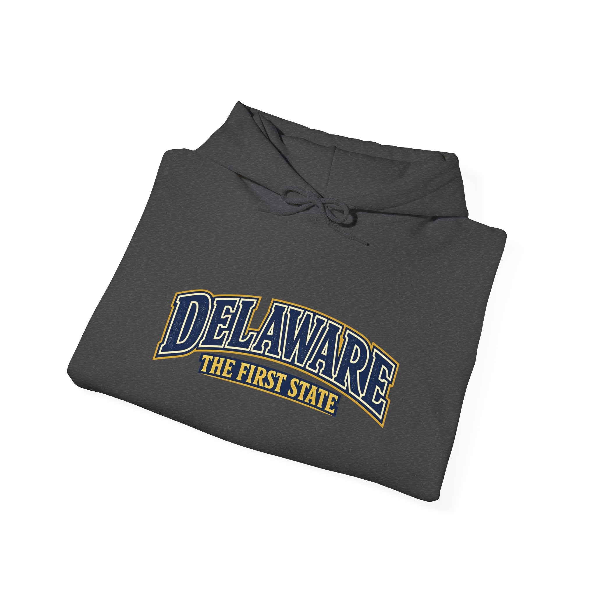 Delaware The First State Heavy Blend Hooded Sweatshirt