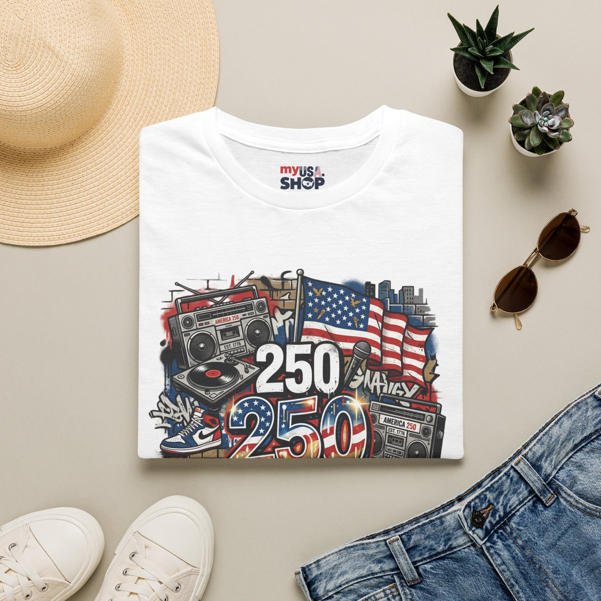 250 Years of American Rhythm T-Shirt America 250 Pop Culture