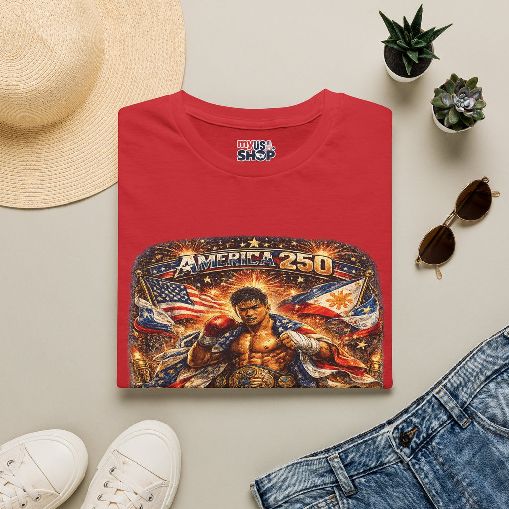 Filipino Pride 'Pinoy Heart' Graphic — America 250 Patriotic Design