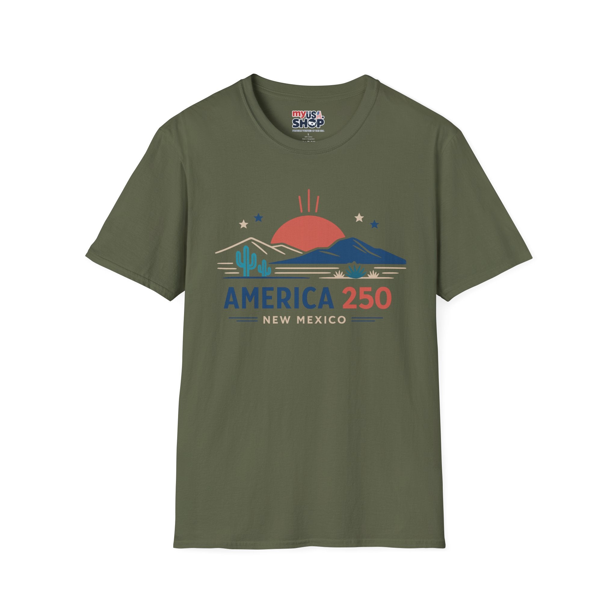 America 250 T-Shirt — New Mexico Desert Sunrise Graphic Tee