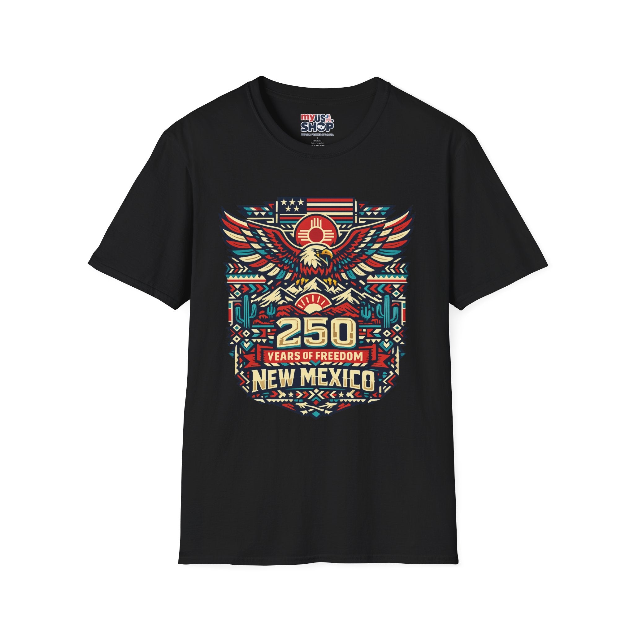 America 250 x New Mexico 250th Anniversary Eagle — State Pride Patriotic