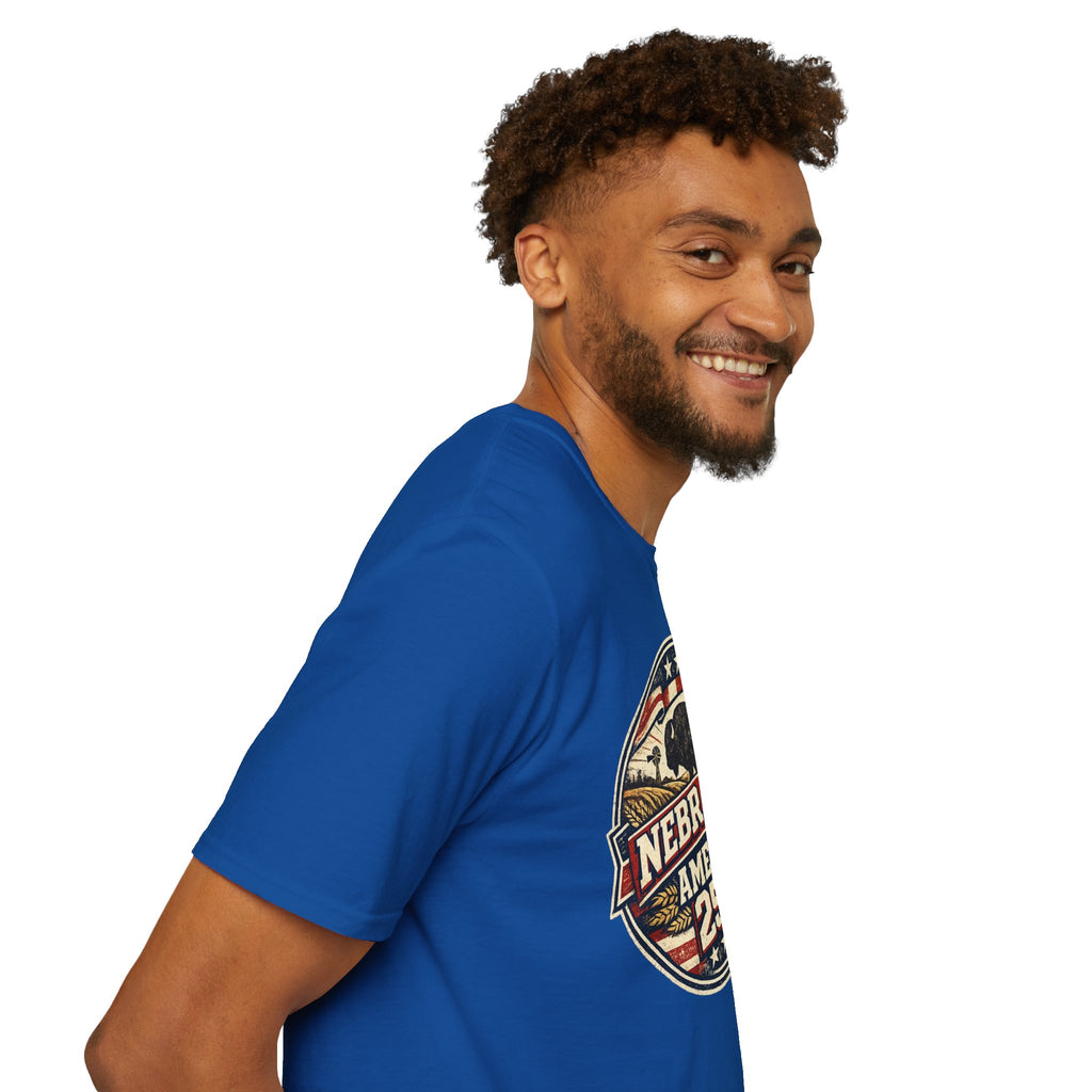 Nebraska Buffalo Retro T-Shirt — America 250 Vintage State Pride Tee