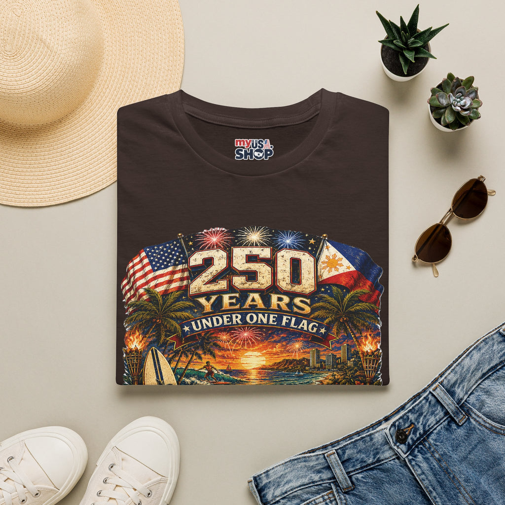 America 250 Years Under One Flag — USA & Philippines Patriotic